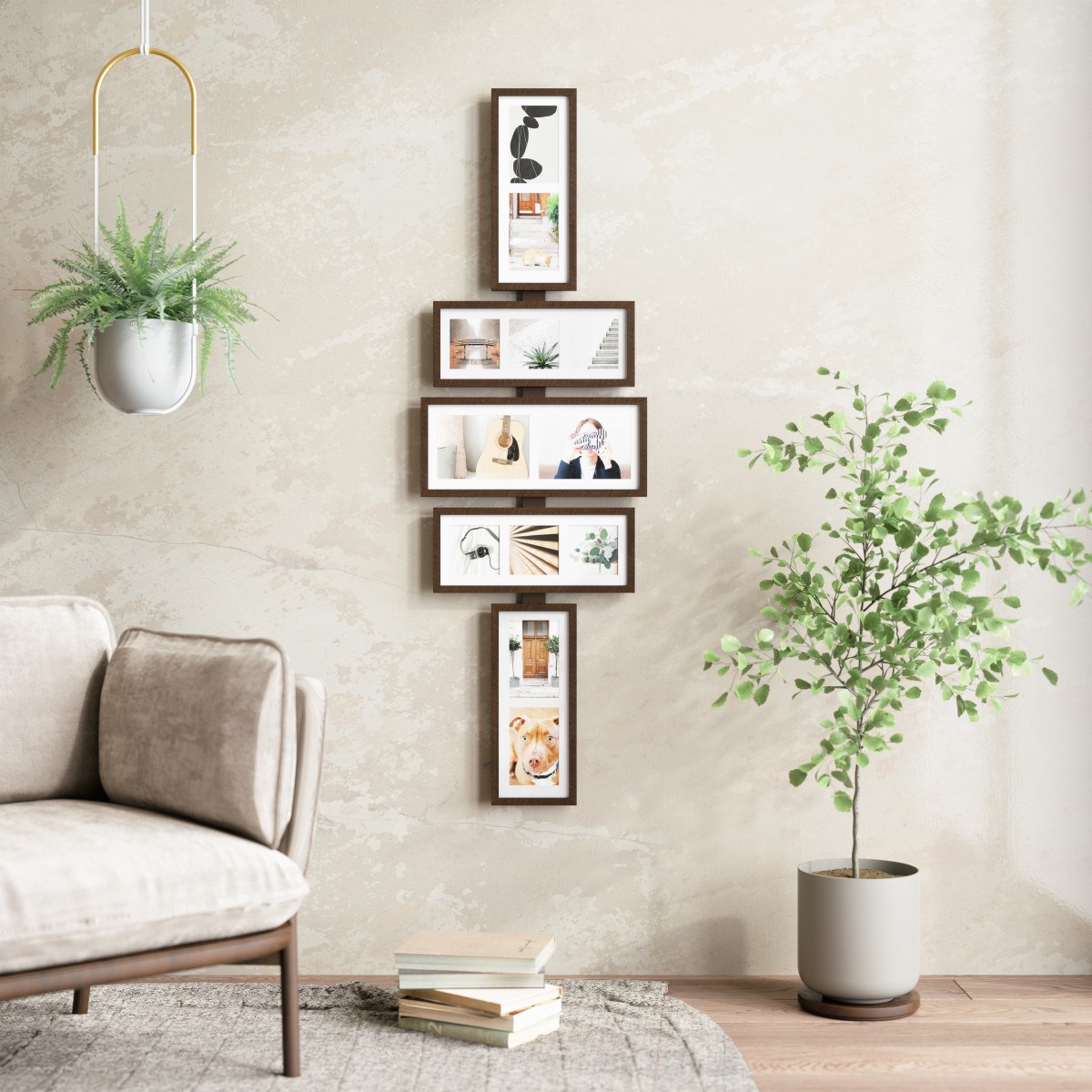 Fotorámeček na zeď SHUFFLE ořech_9