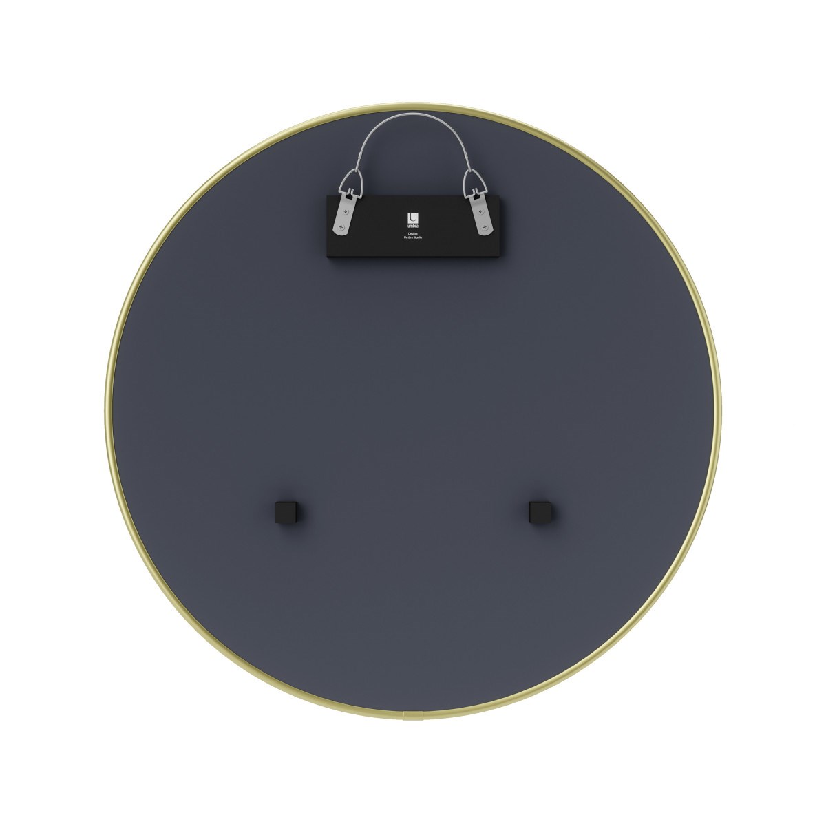 Zrcadlo HUBBA 61 cm s mosazným lemem_2