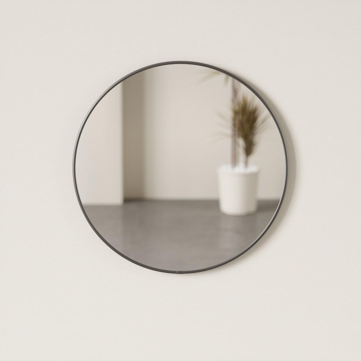 Zrcadlo HUBBA 61 cm s titanovým lemem_5
