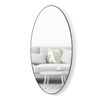Zrcadlo HUBBA oválné 61x91 cm s titanovým lemem_4