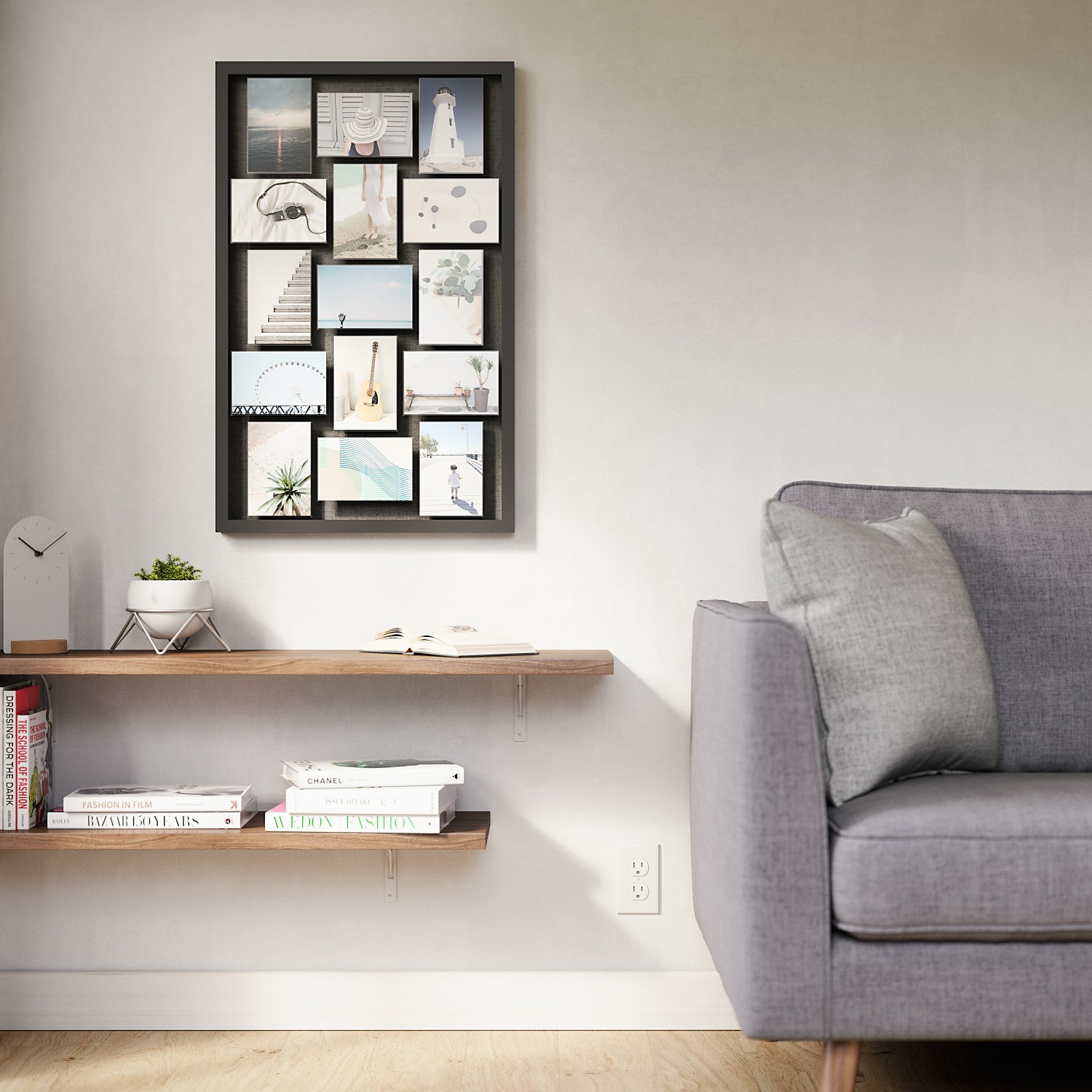 Nástěnný držák foto PIXIE černý_3