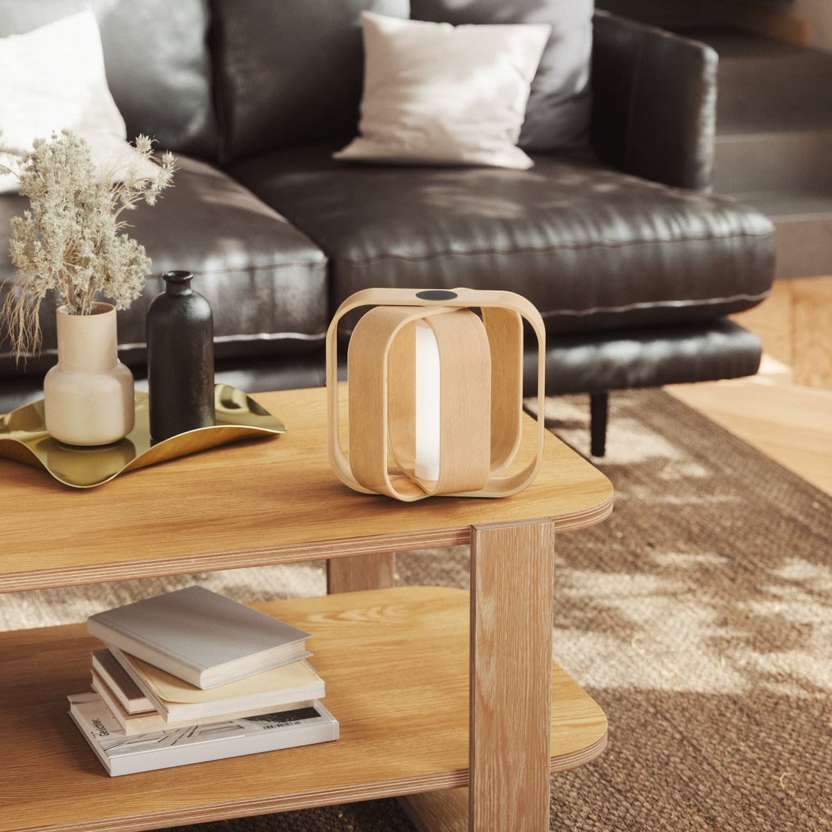 Stolní lampa BELLWOOD přírodní V.20 cm_3