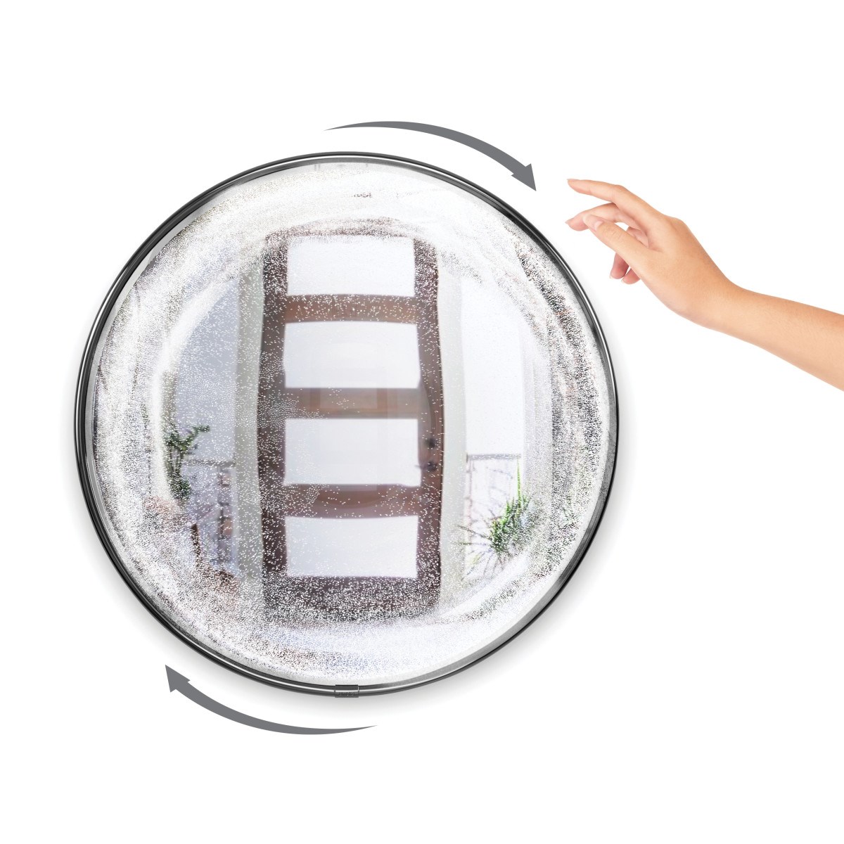 Konvexní zrcadlo FLURRY P.47 cm efekt sněhu_6