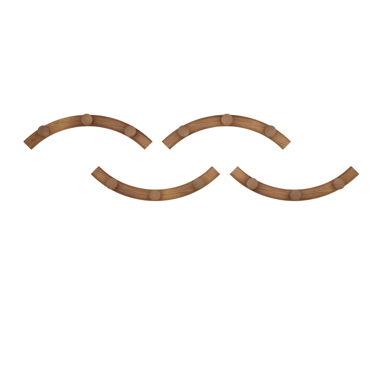 Věšák na zeď SLINKA ořech_10