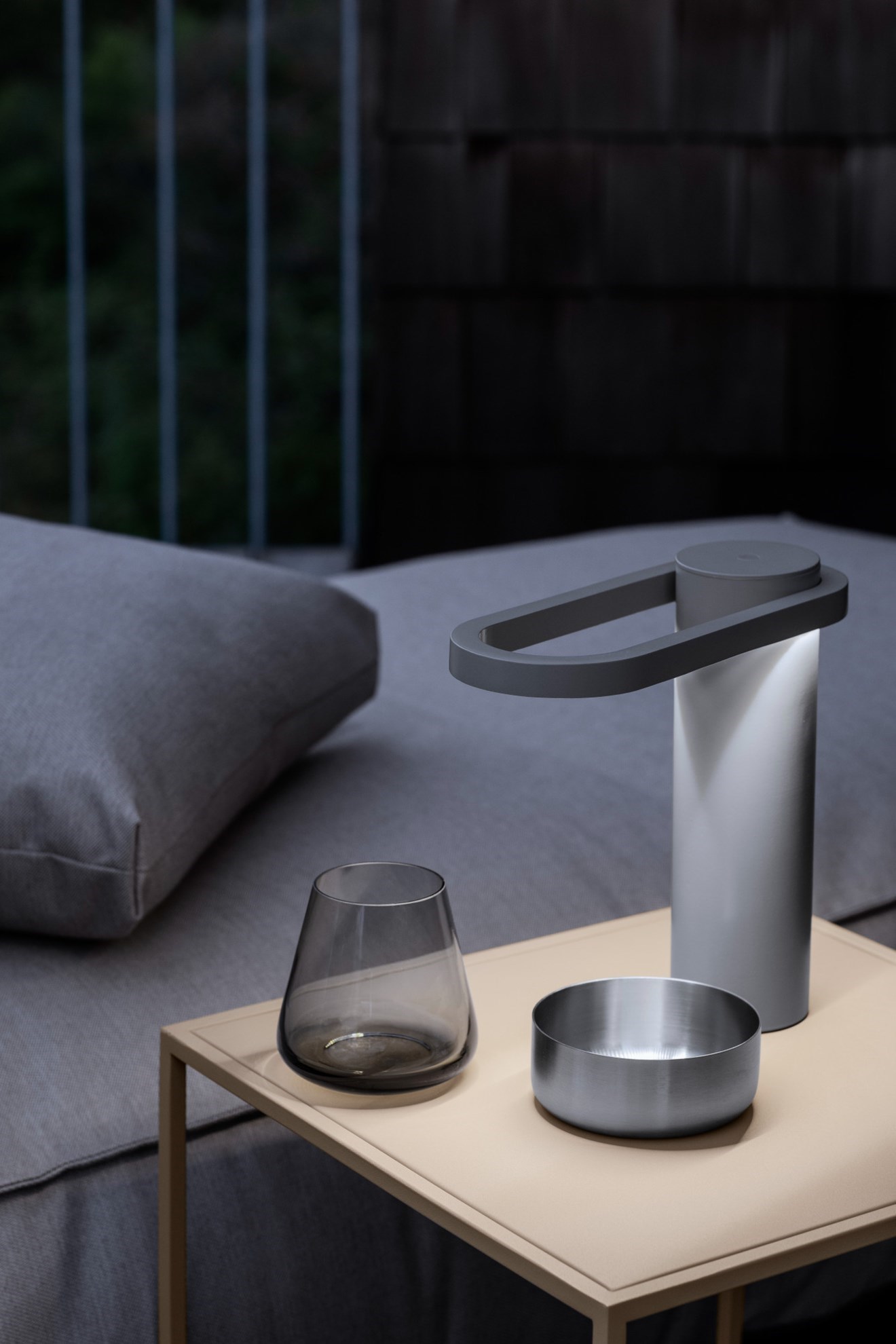 Obrázok z Vonkajšie lehátko STAY 80 cm hnedosivé