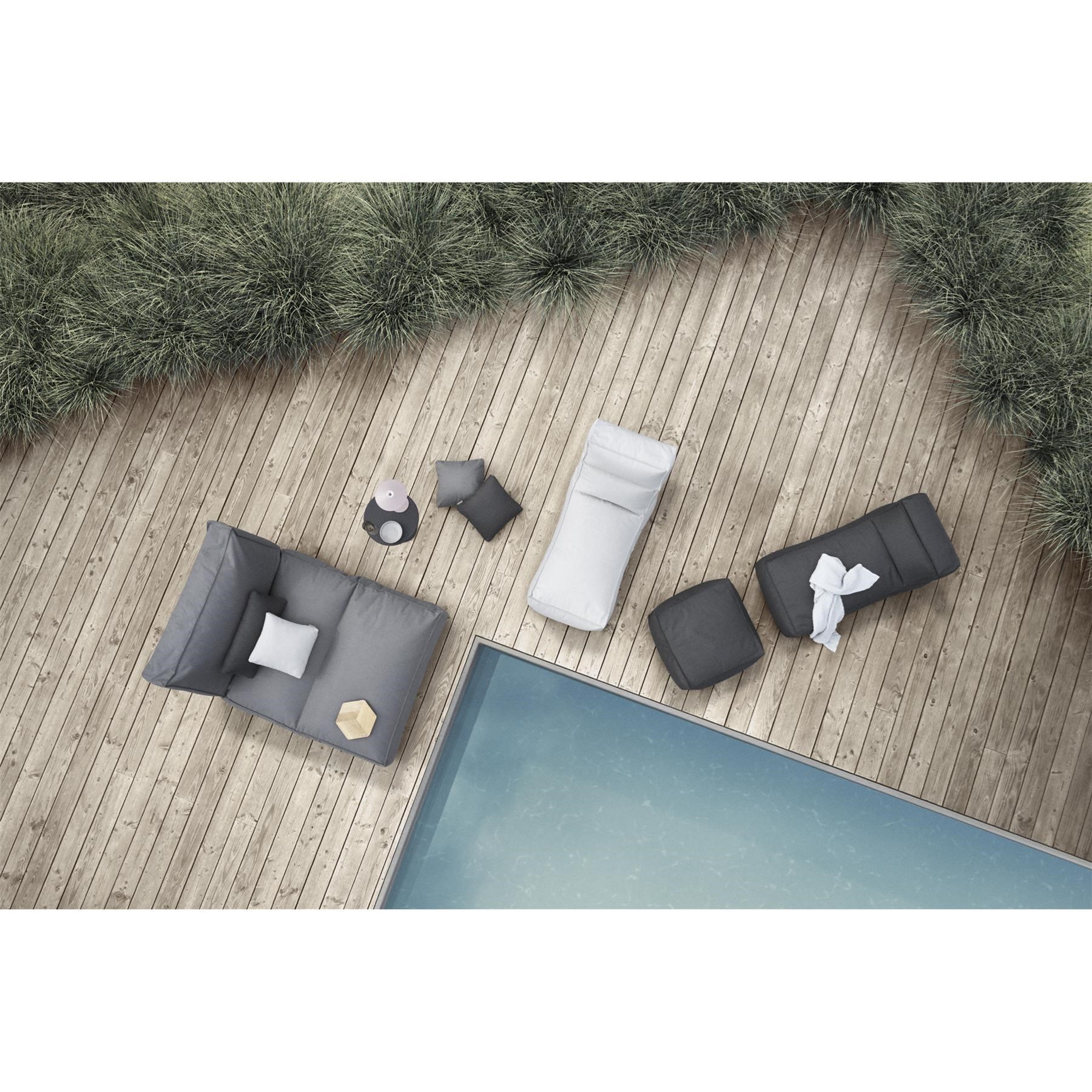 Obrázok z Vonkajšie lehátko STAY 80 cm hnedosivé