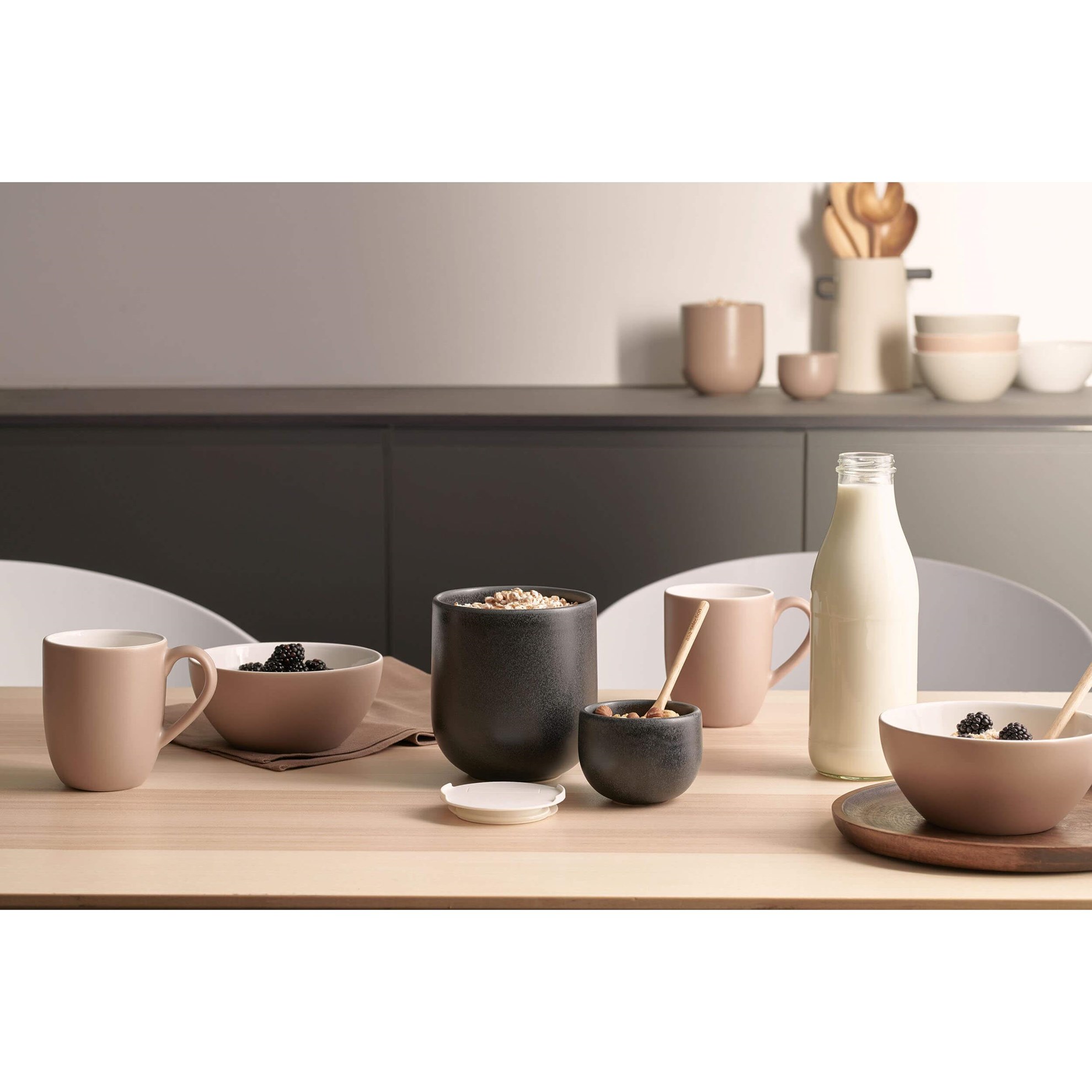 Dóza s víkem GRANDE 8cm taupe_0