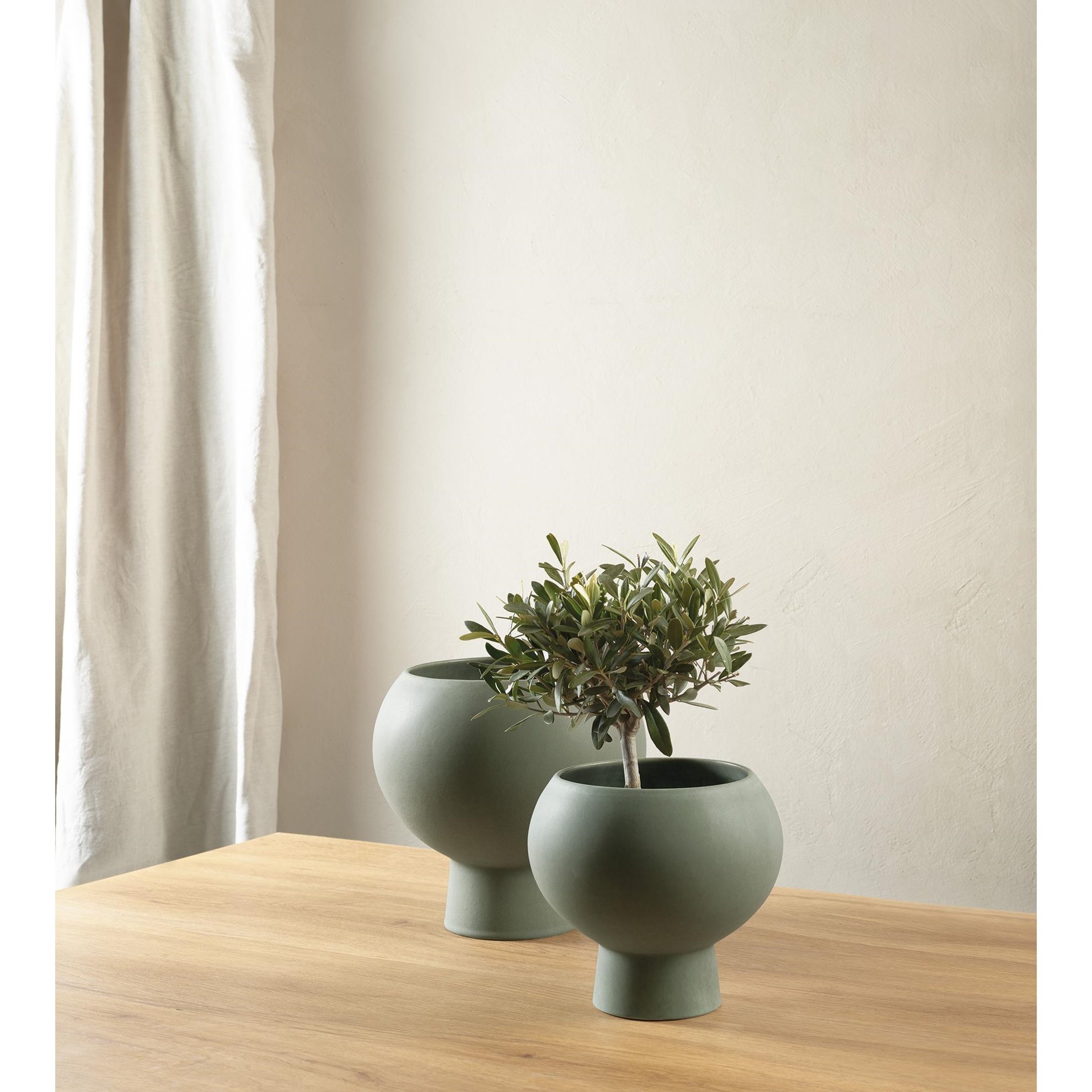 Váza/ květináč DORO 19 cm zelená_0