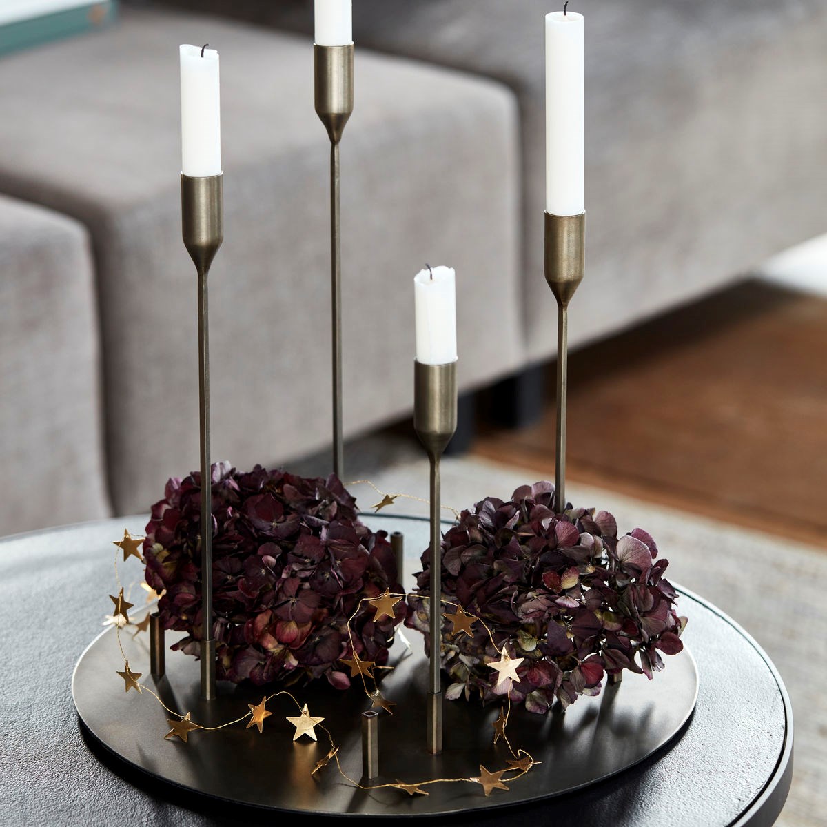 Girlanka mosazná/hvězdy D.150 cm zlatá_1