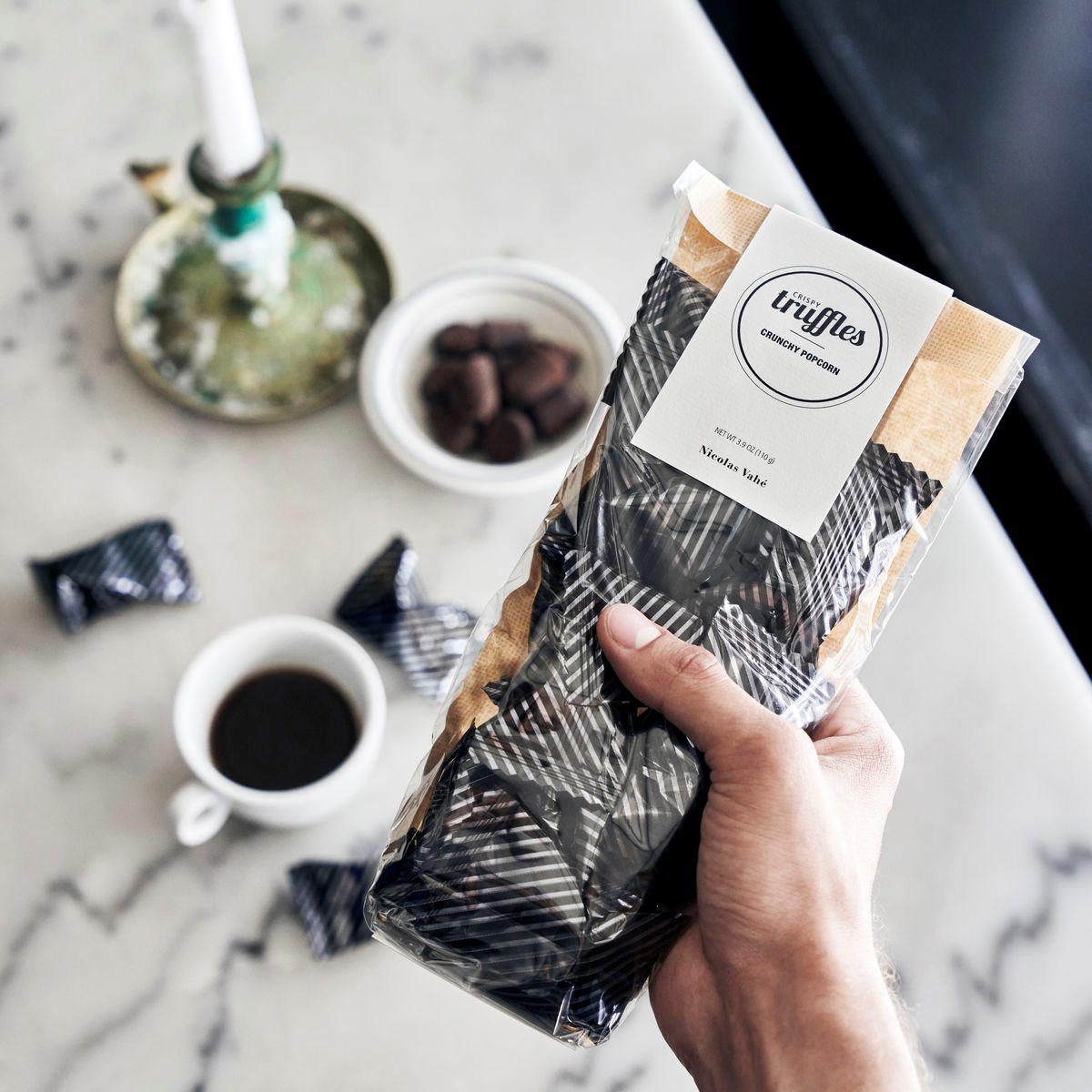 Čokoládové lanýže CRUNCHY POPCORN 110g_1