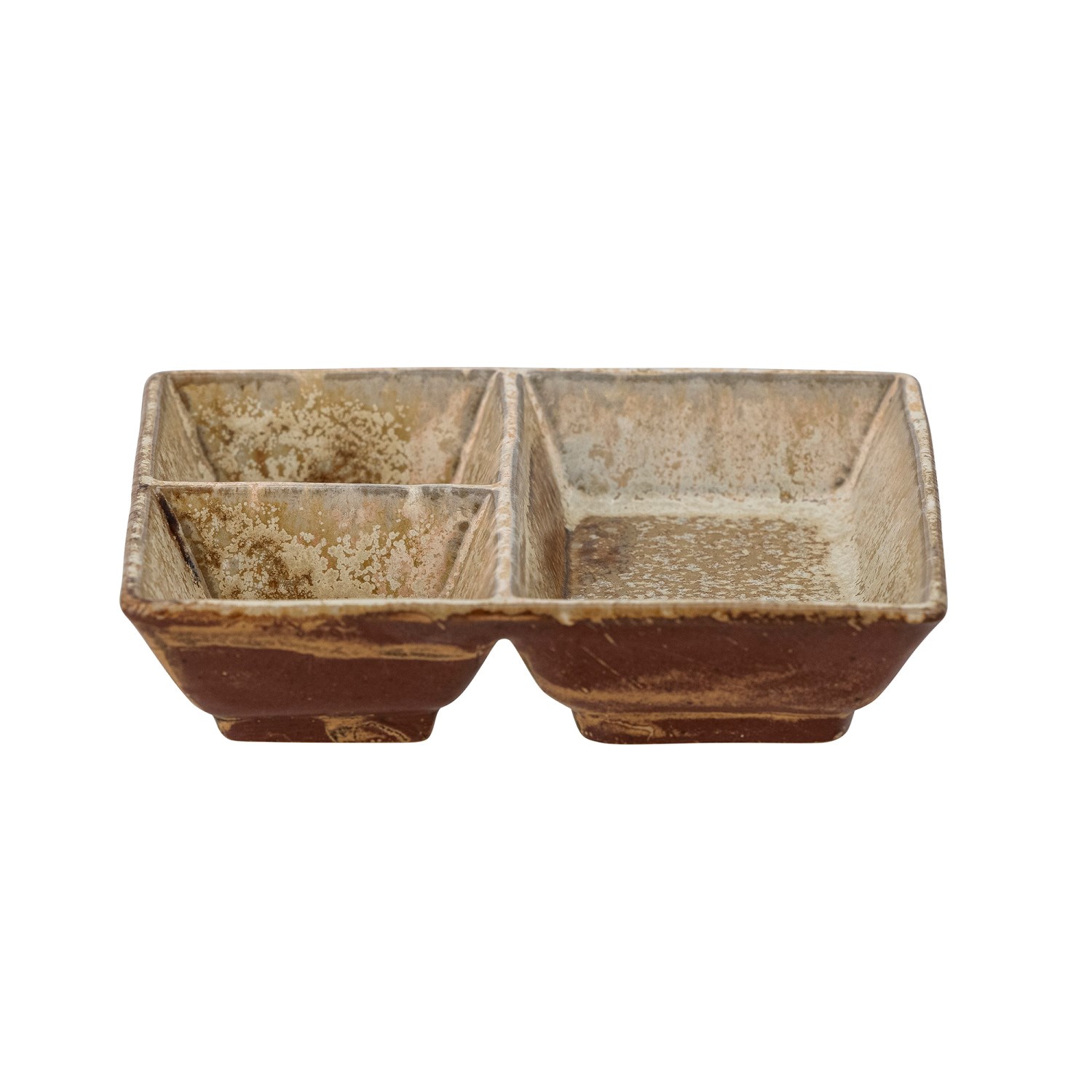 Servírovací taliřek Risa hnědý, keramický_0