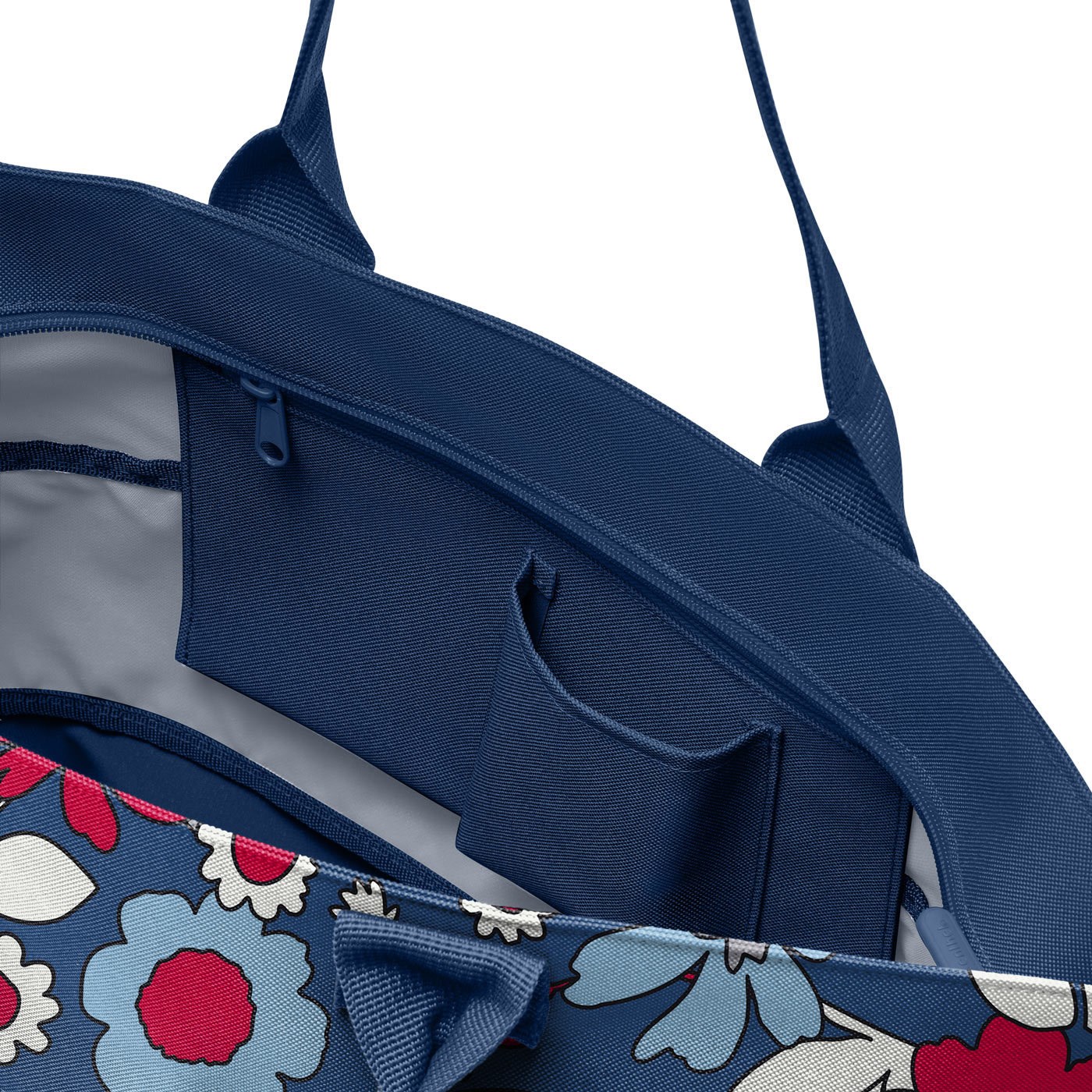 Chytrá taška přes rameno Shopper e1 florist indigo_1