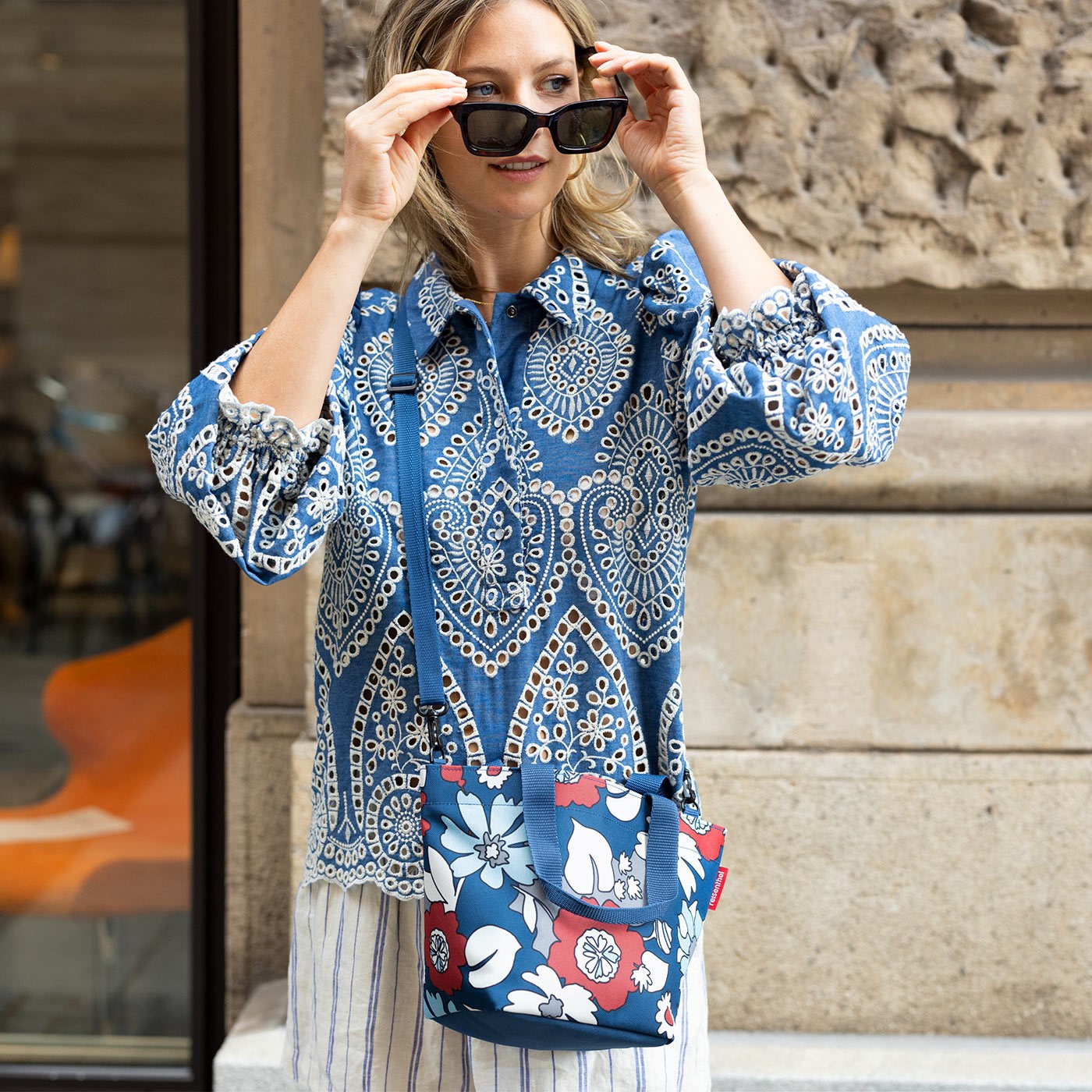 Taška/kabelka Shopper XS florist indigo_0