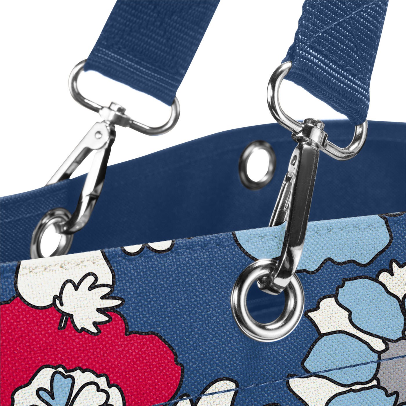 Taška přes rameno Shopper XL florist indigo_0