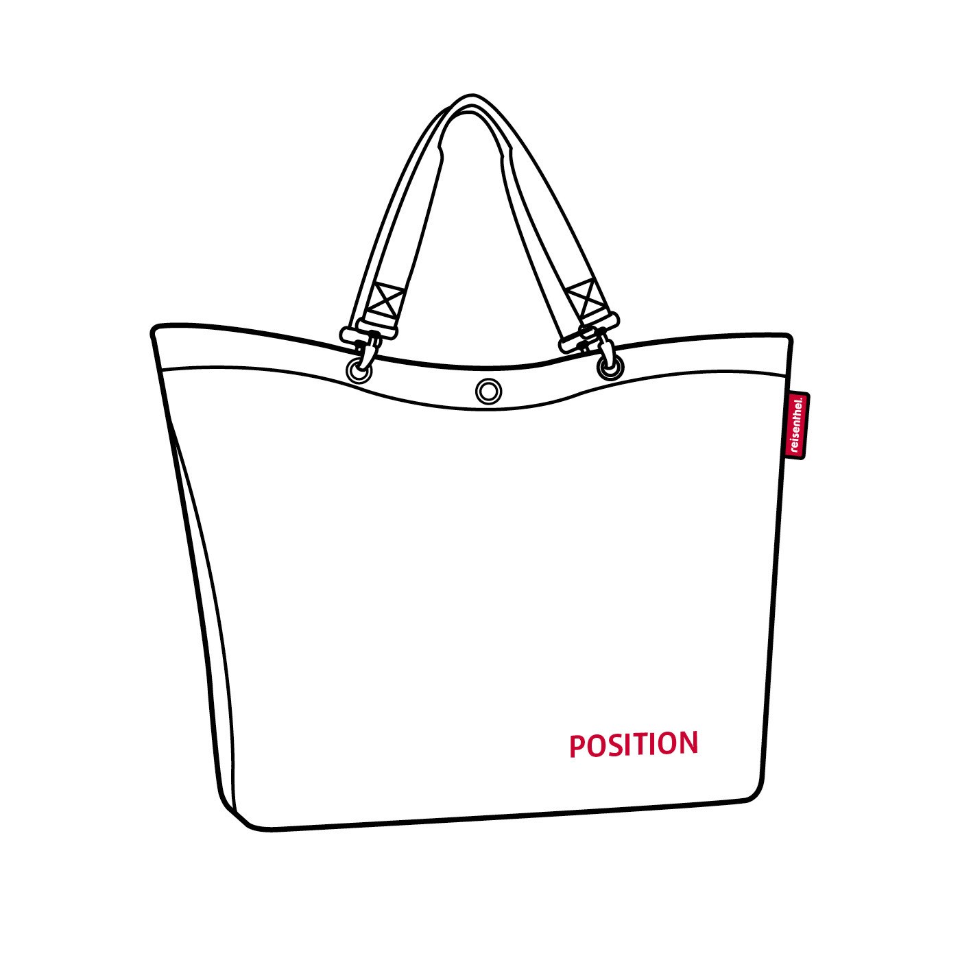 Nákupní taška Shopper XL paisley ruby_5