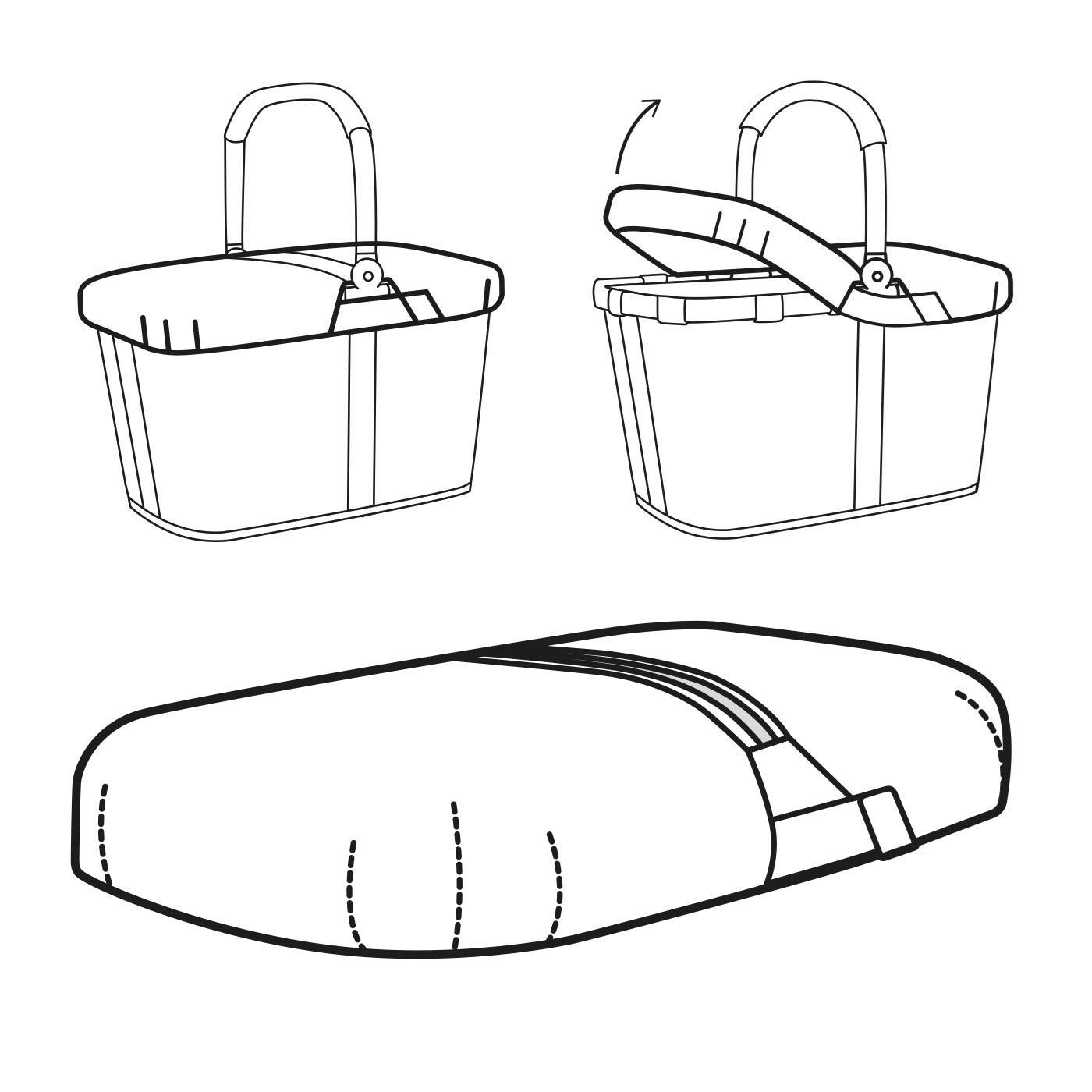 Kryt koše Carrybag reflective_1