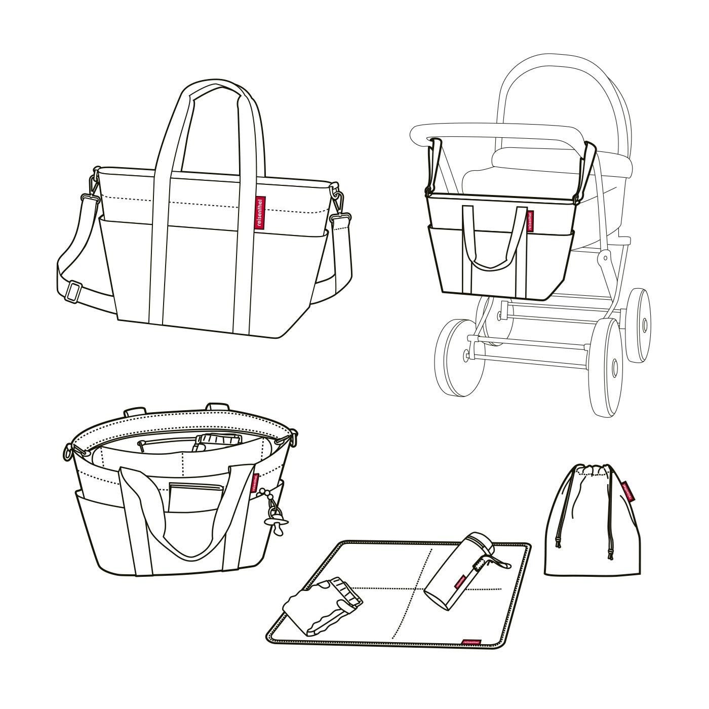 Taška na kočárek Baby Organizer twist silver_5