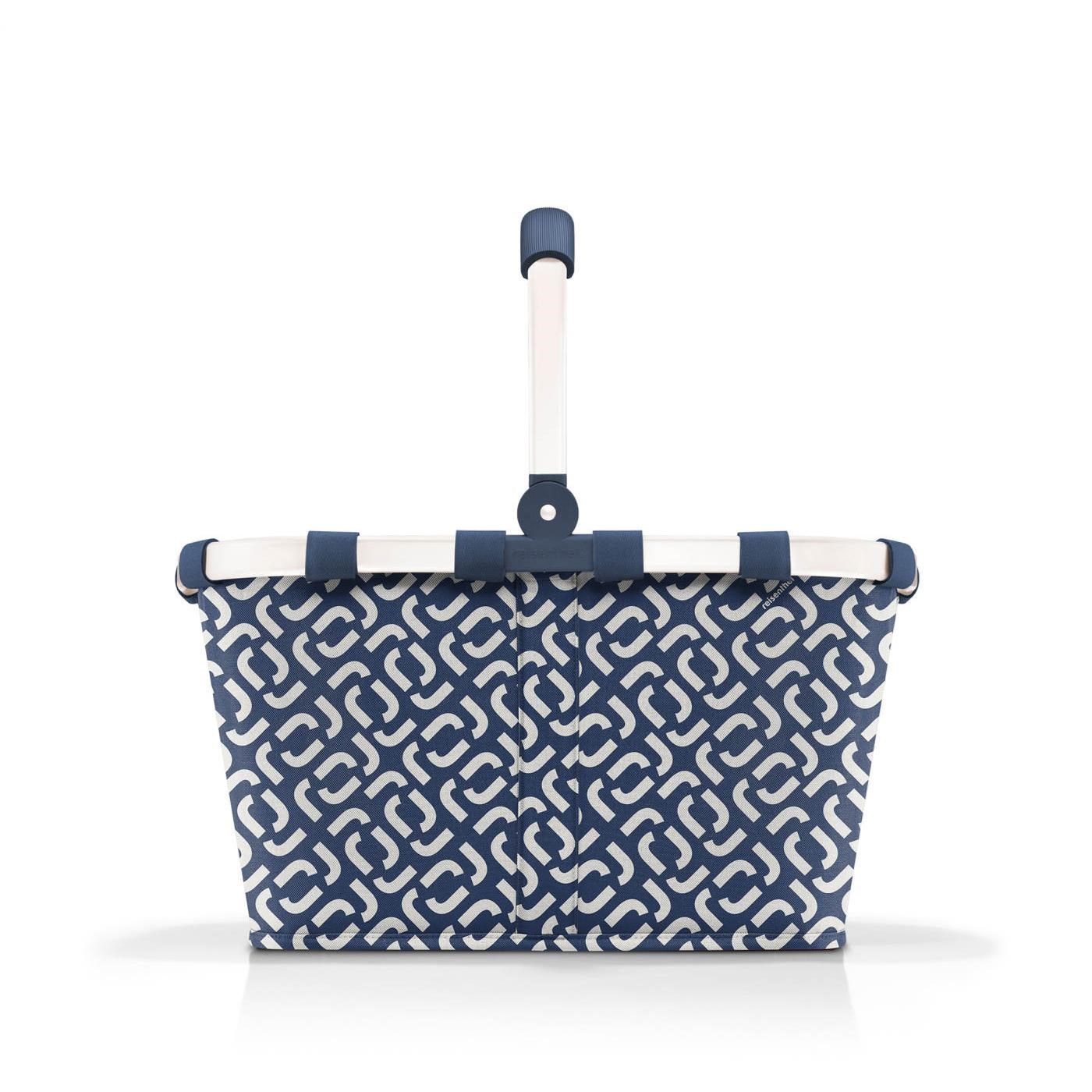 Nákupní košík Carrybag frame signature navy_3
