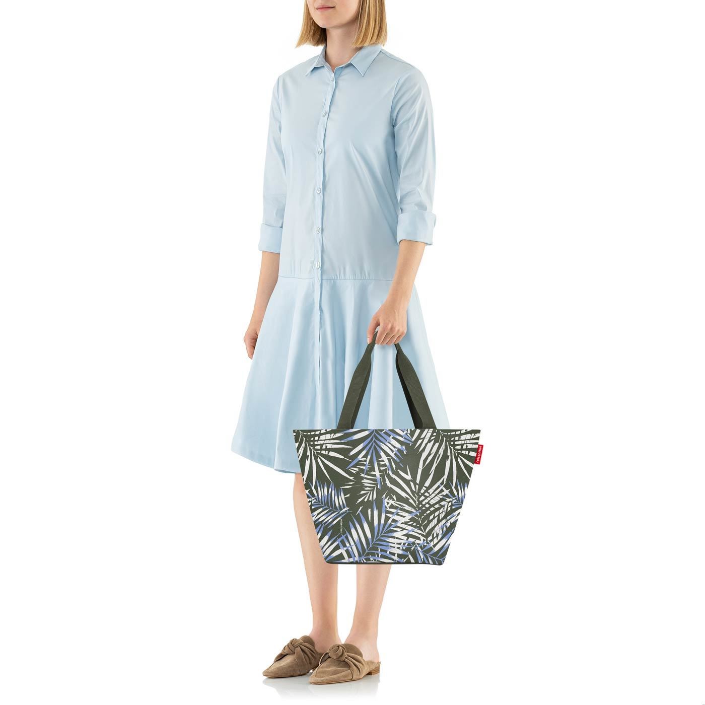 Taška přes rameno Shopper M jungle trail green_4