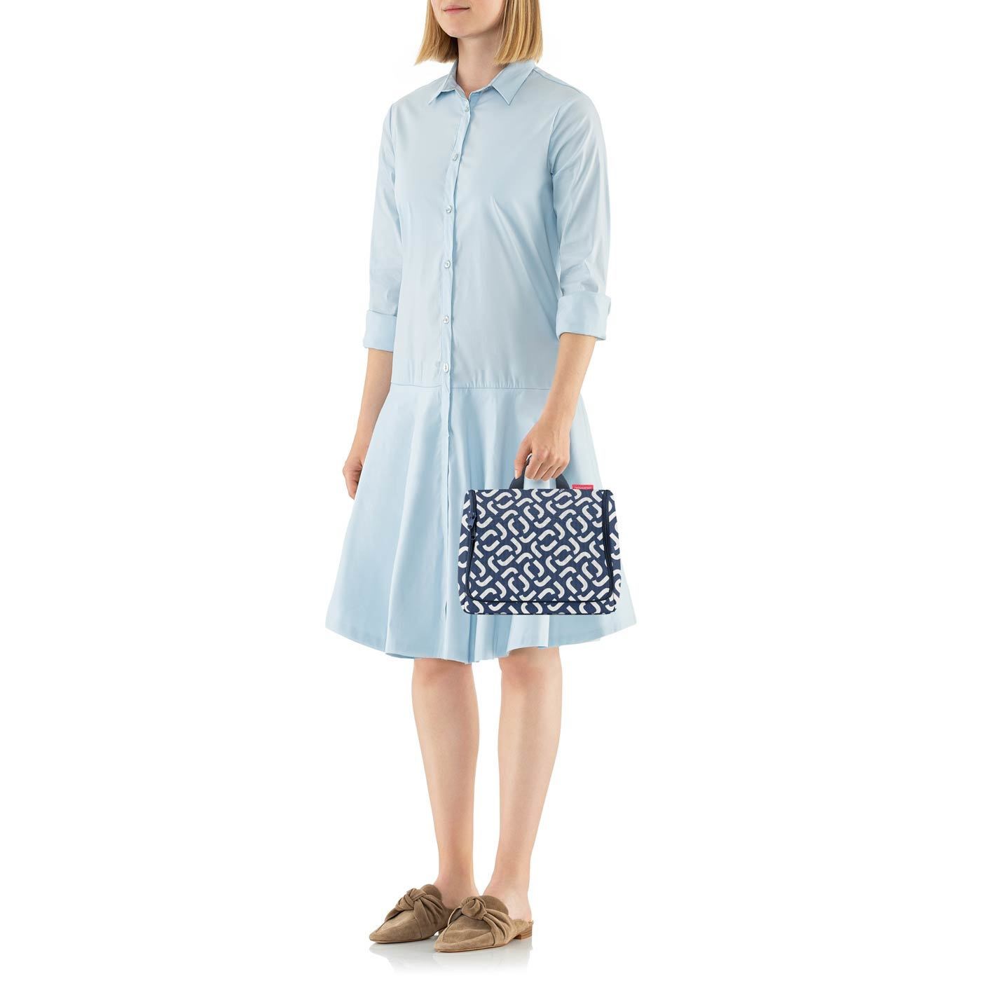 Kosmetická taška Toiletbag XL signature navy_2