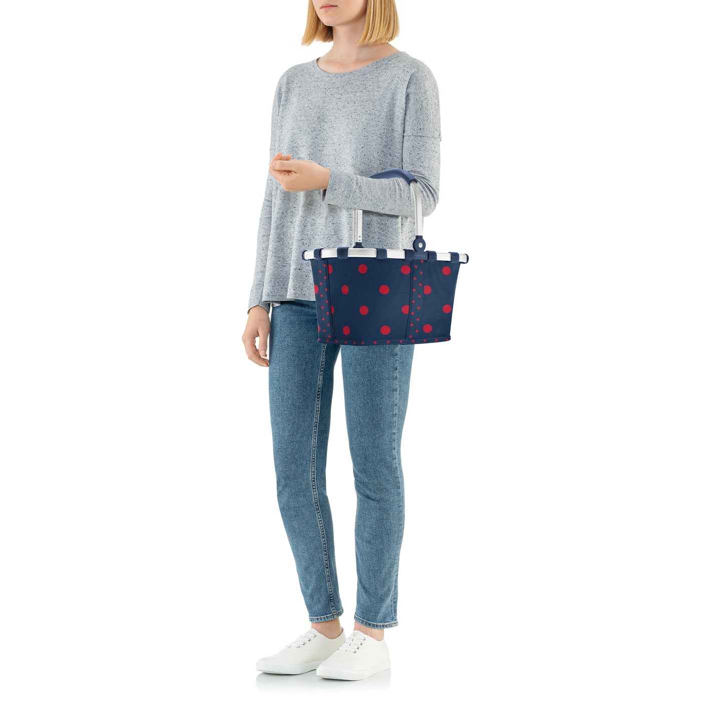 Nákupní košík Carrybag XS mixed dots red_0