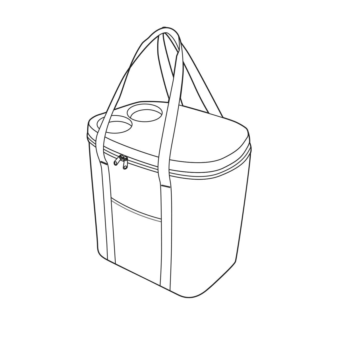 Termotaška Coolerbag XL twist silver_2
