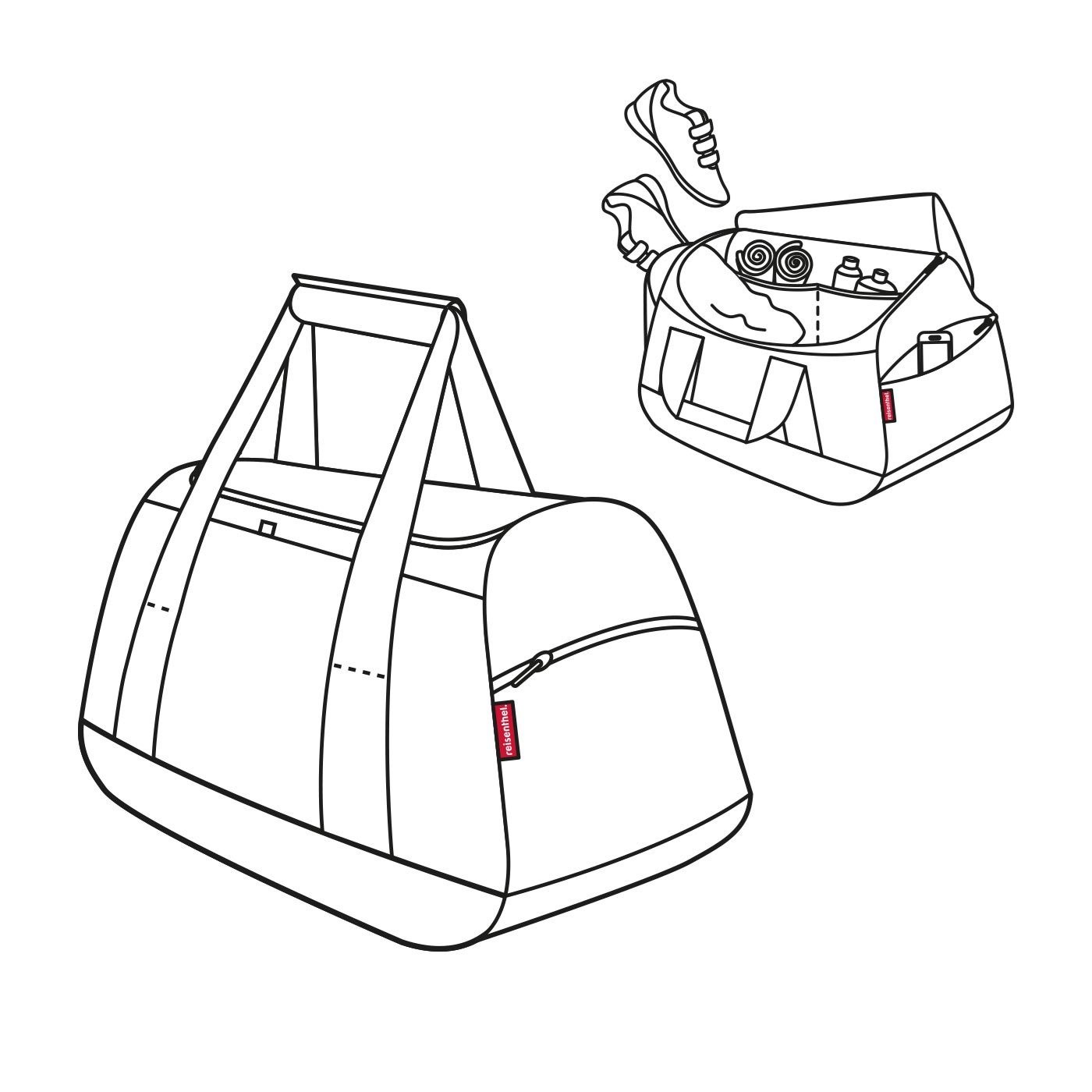 Sportovní taška Activitybag mixed dots red_3