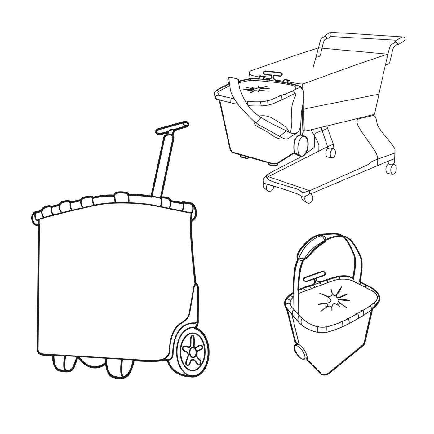 Taška na kolečkách Carrycruiser frame twist sky rose_4