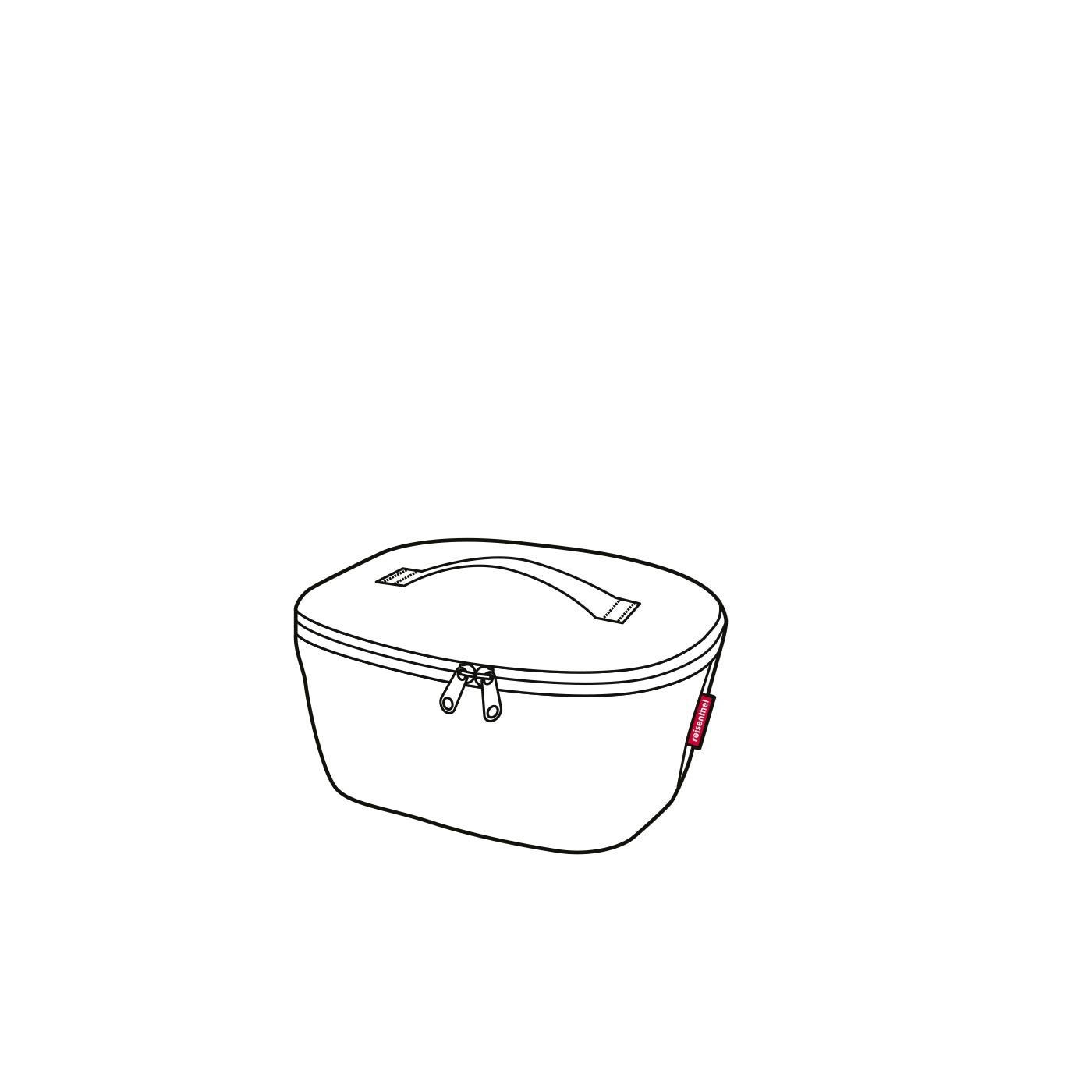 Termotaška Coolerbag S pocket pop strawberry_2