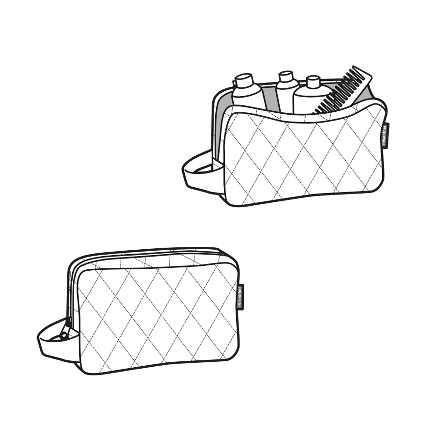 Kosmetické taška/pouzdro Cosmeticpouch M rhombus black_3