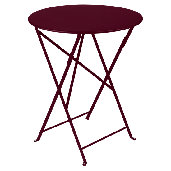 Skládací stolek BISTRO P.60 cm - Black cherry (jemná struktura)_0
