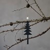 Vánoční ozdoba stromky s hvězdou TREE SET/3ks černo zlatá_2