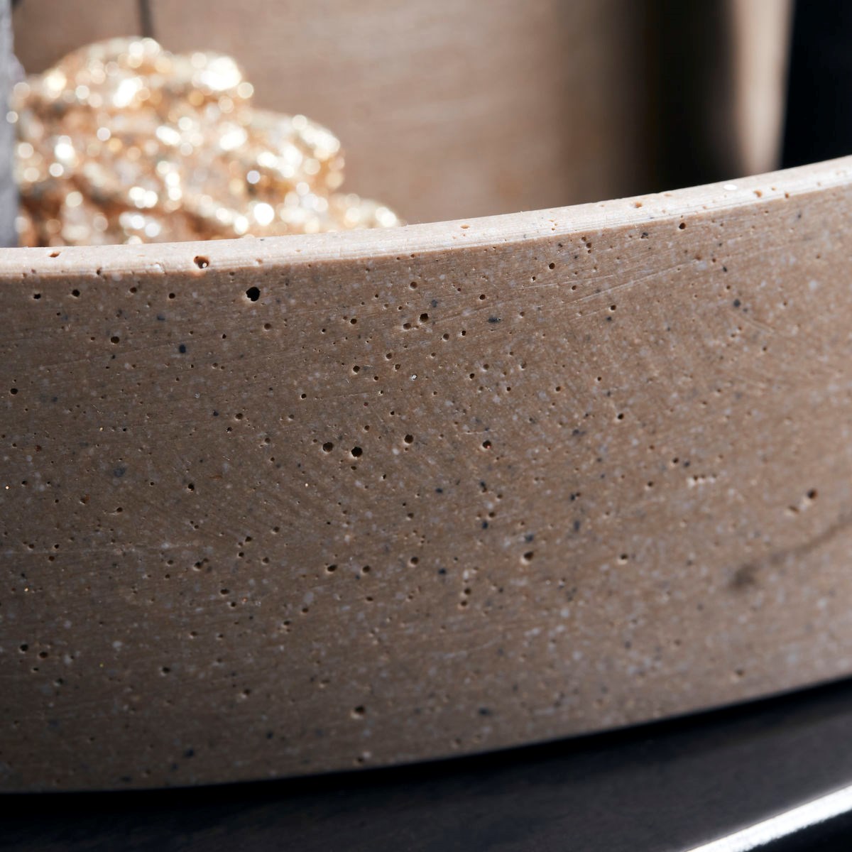 Adventní kulatý svícen DACA 35 cm hnědý_2