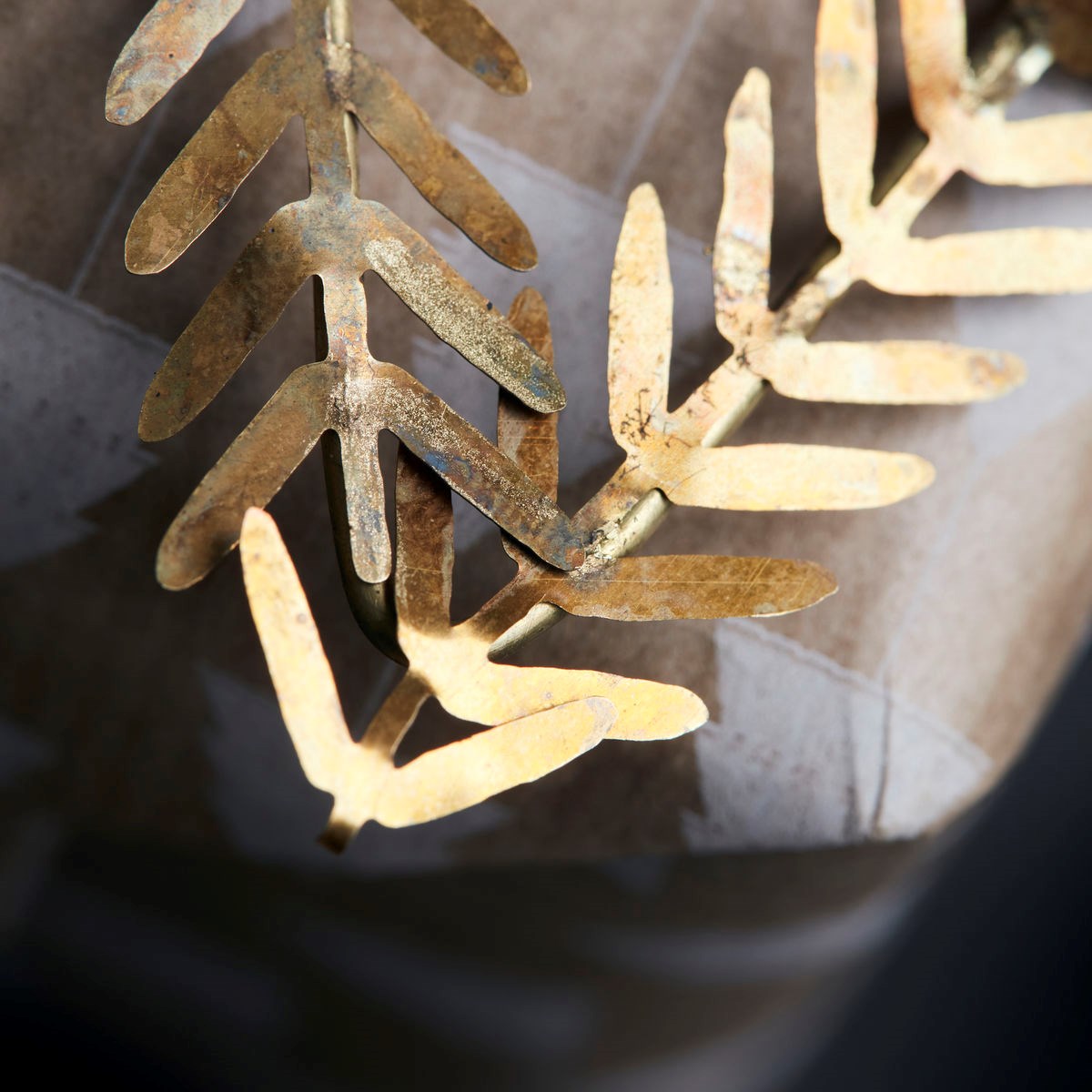 Vánoční ozdoba hvězda z větviček LAMET 10 cm mosazná_2