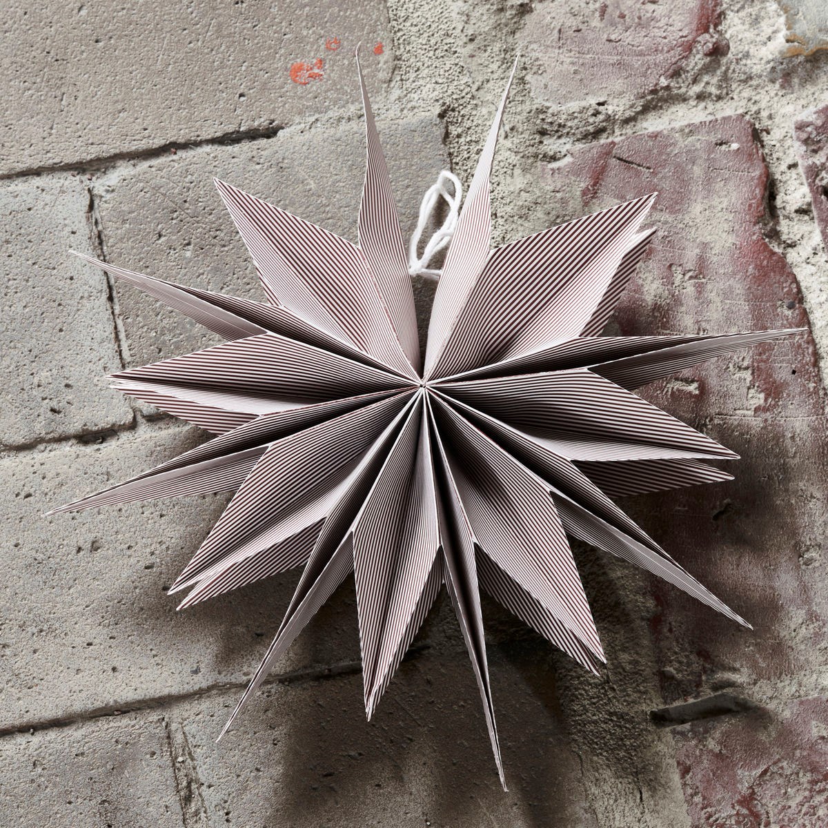 Papírová 12cípá hvězda CAPELLA 30 cm červeno/bílá_1