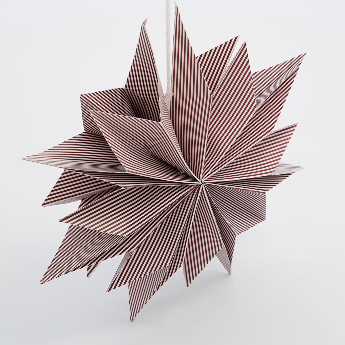 Papírová 12cípá hvězda CAPELLA 20 cm červeno/bílá_0