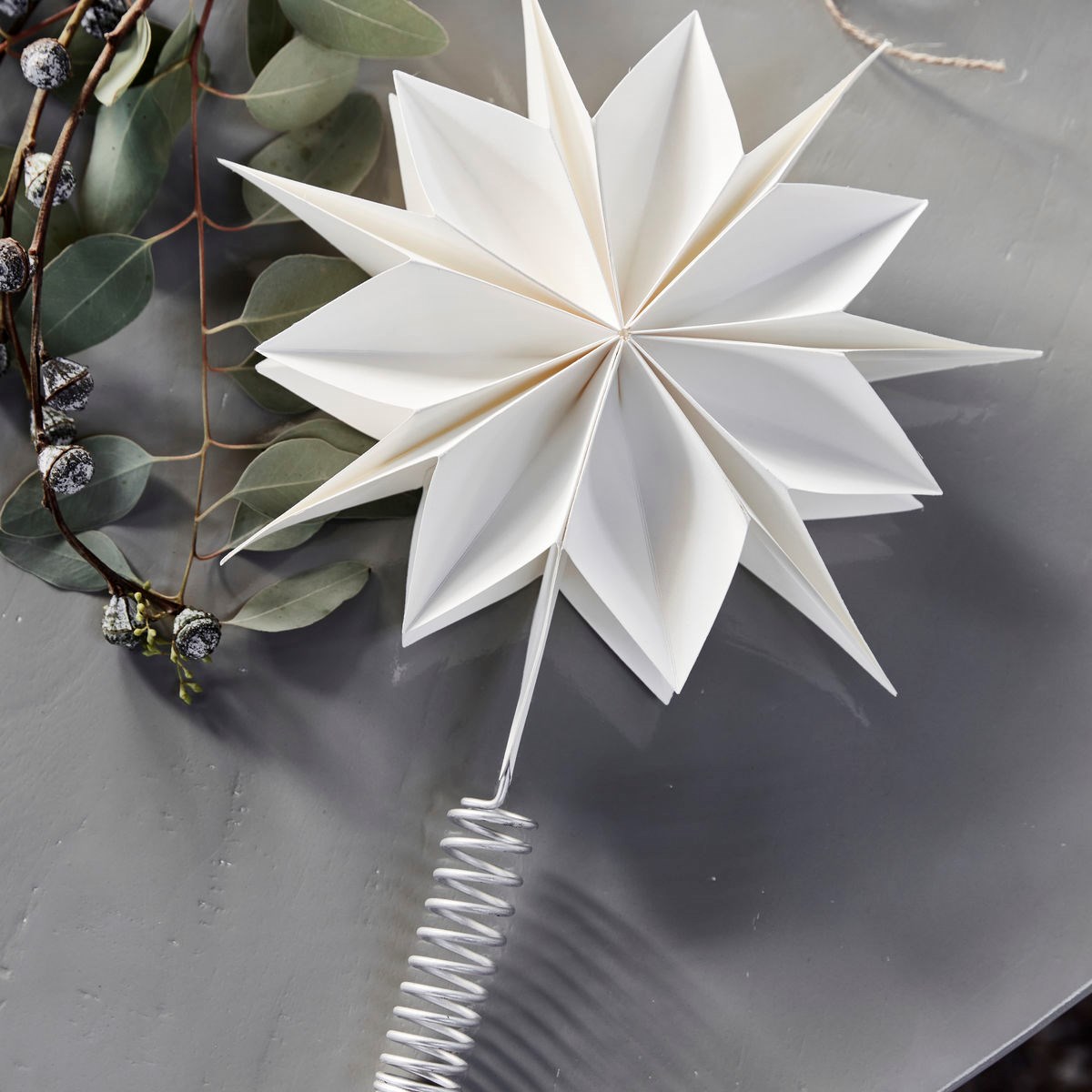 Vánoční hvězda CAPPELA na strom bílá P. 25 cm_1