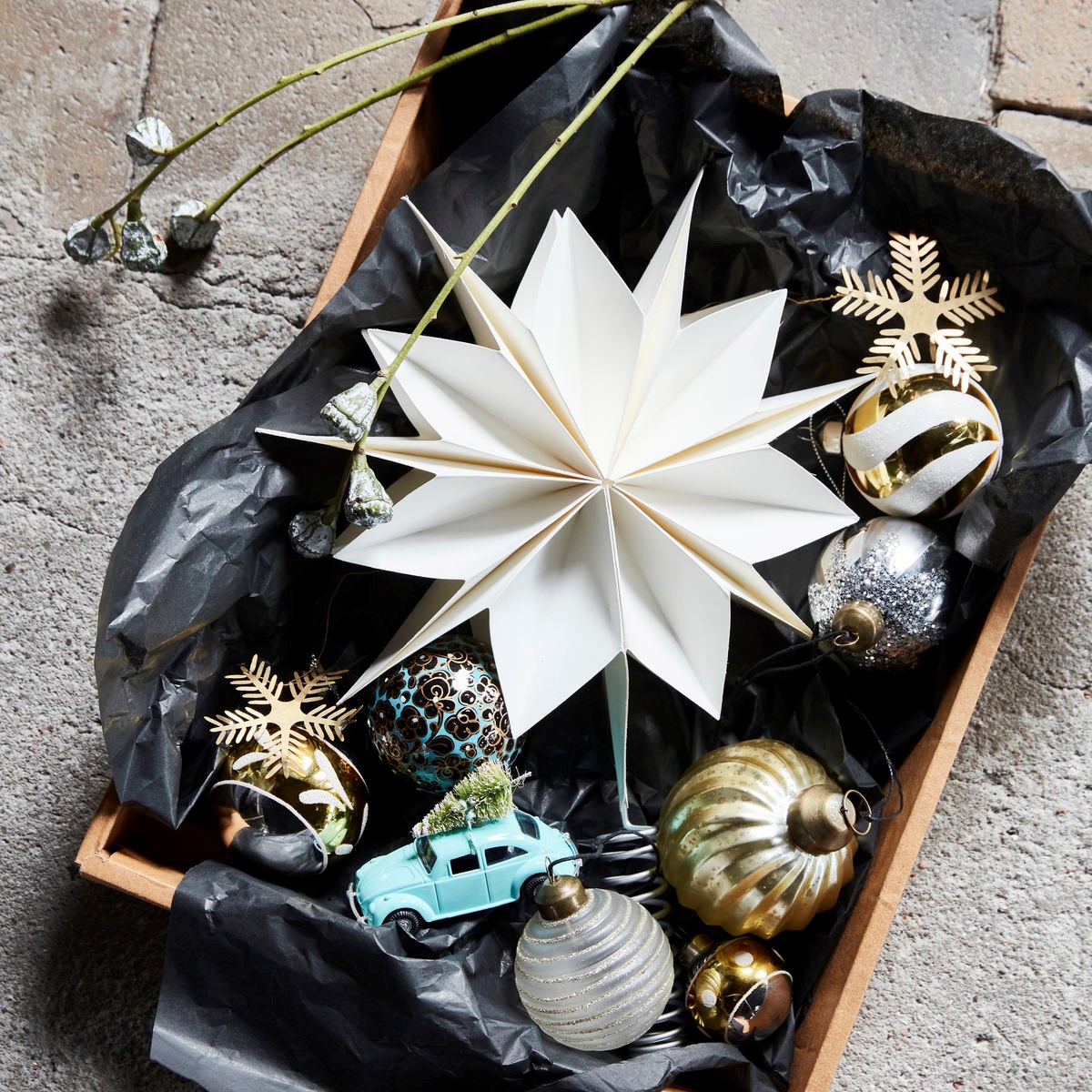 Vánoční hvězda CAPPELA na strom bílá P. 25 cm_3