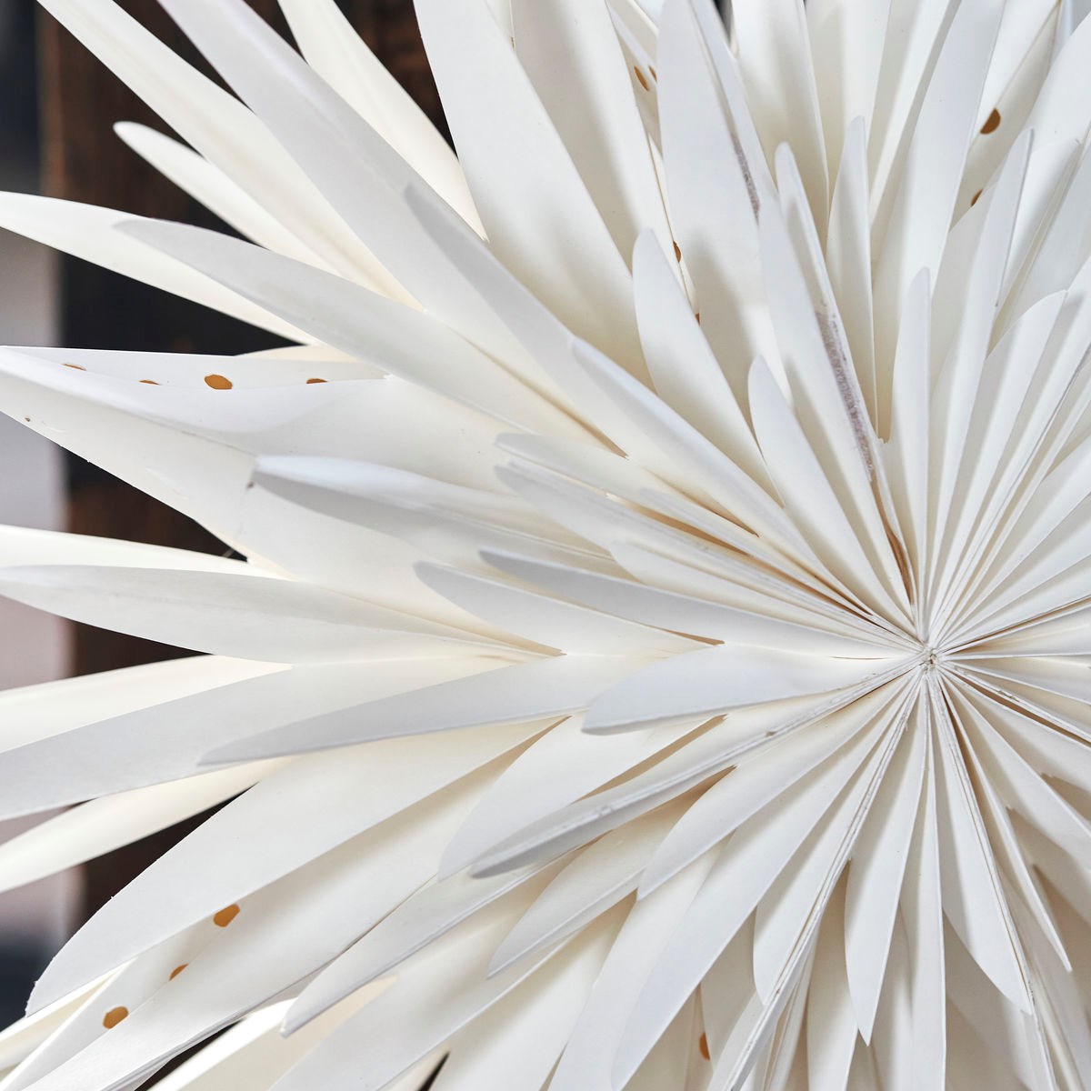 Papírová hvězda na zavěšení DUST slon.kost  P.40 cm_2