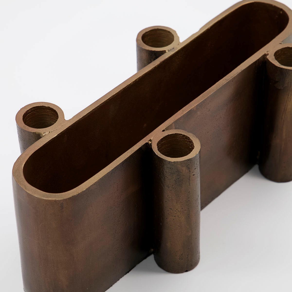 Svícen FOUR mosazný-oválný D. 26 cm_0