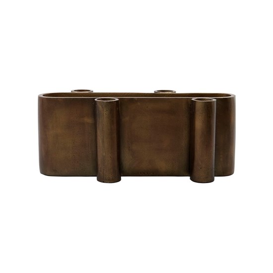 Svícen FOUR mosazný-oválný D. 26 cm_3