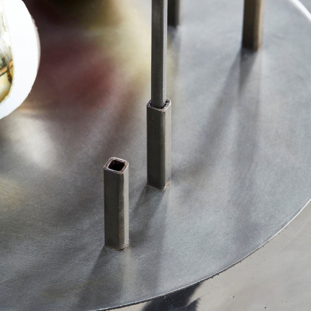 Kovový svícen na 4 svíčky ADVENT 30 cm champagneh_2