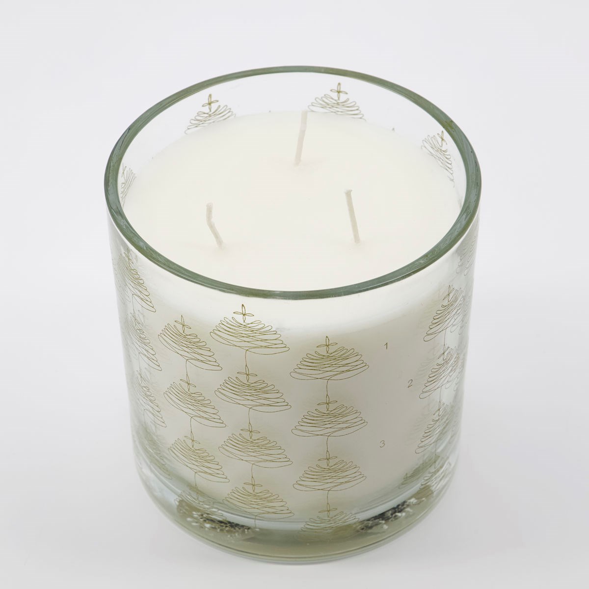 Vánoční svíčka ve skle ADVENT V.12cm zlatá_0