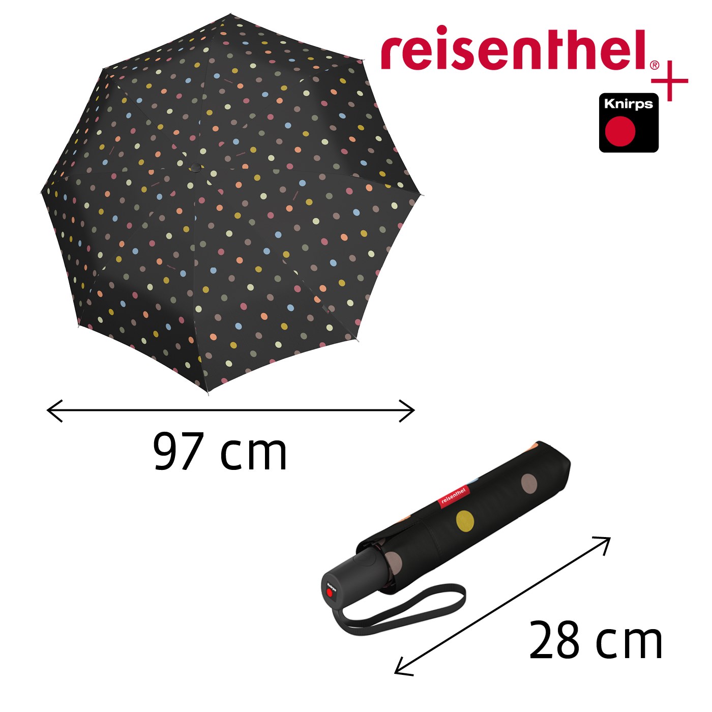 Deštník Umbrella Pocket Duomatic dots_0
