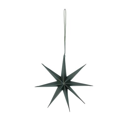 Papírová hvězda  na zavěšení "STAR S" 15 cm, zelená_0