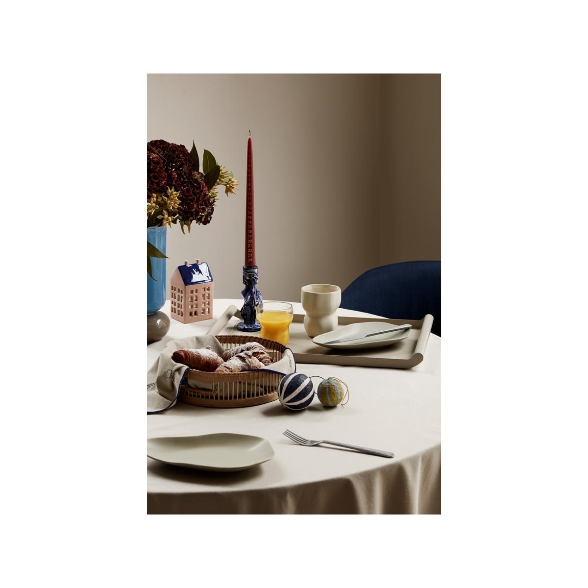 Svíčka adventí kalendář V.33 cm bílá_1