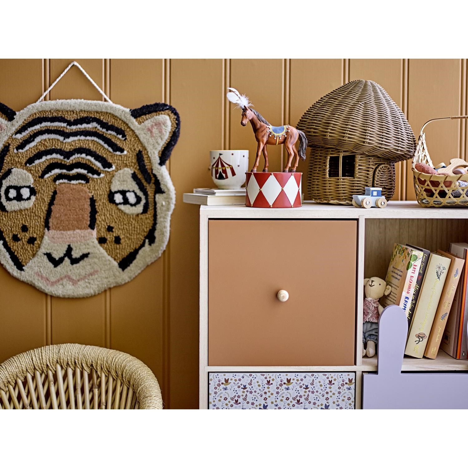 Knihovna Calle se zásuvkami, dřevo_2