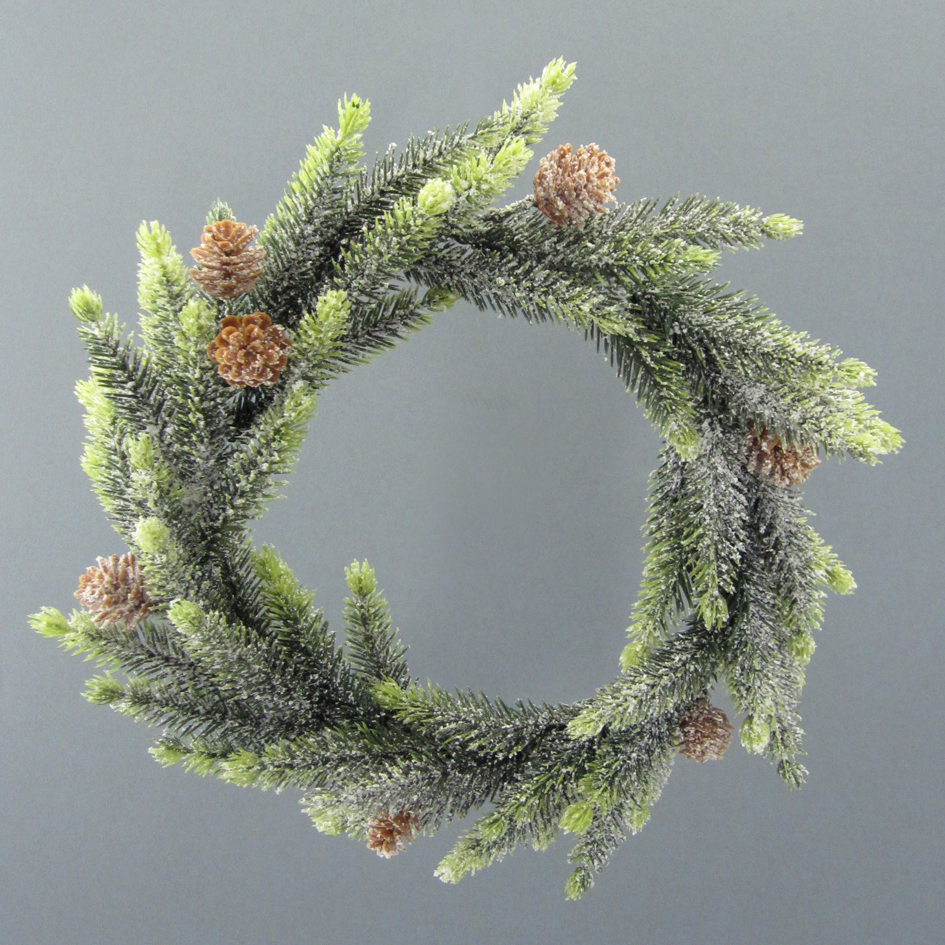 Smrkový věnec se sněhem 42 cm_0