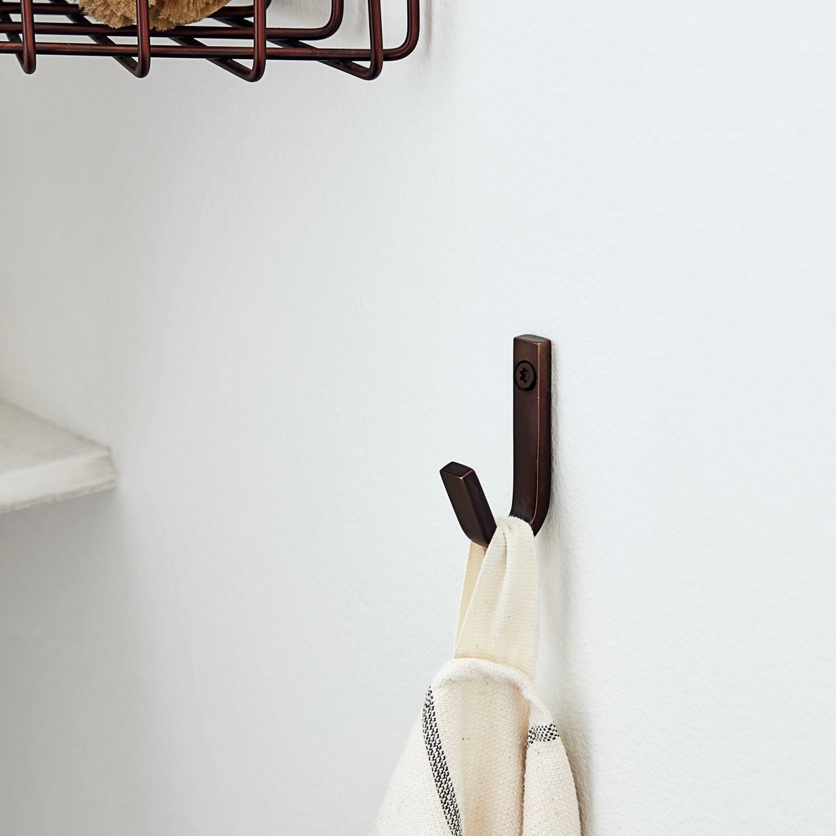 Kovový háček BATH 5 cm SET/3ks hnědá mosaz_1