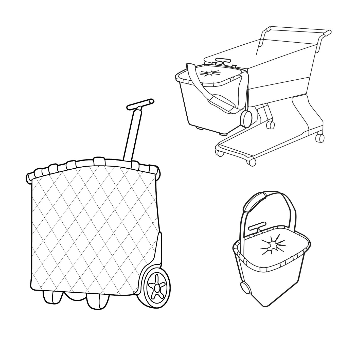 Taška na kolečkách Carrycruiser rhombus blue_6